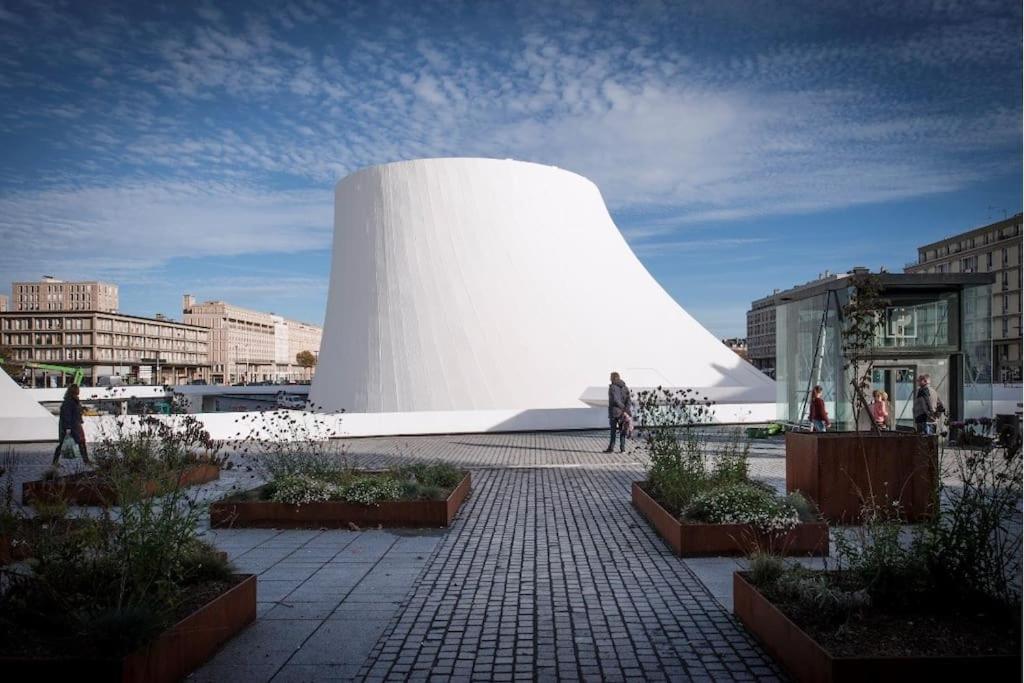 "L'Escapade Havraise" Studio Parking Gratuit Coeur De Ville Le Havre Exteriör bild